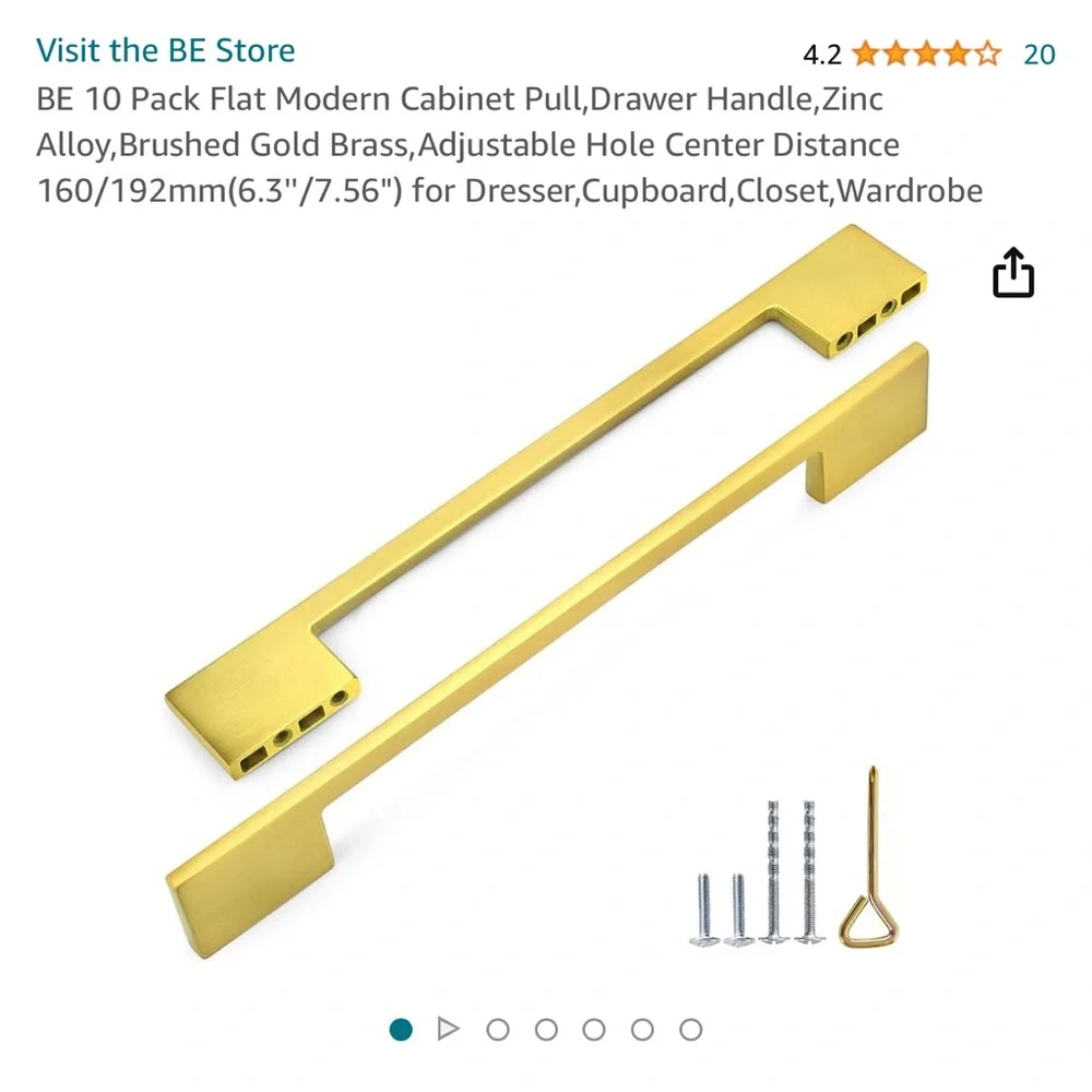10 Pack Flat Modern Cabinet Drawer. See Pictures. They are sleek and Beautiful